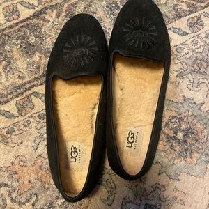 UGG Women's Black Suede Flats